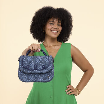 Loungefly Faux Denim Crossbody Bag, Image 2